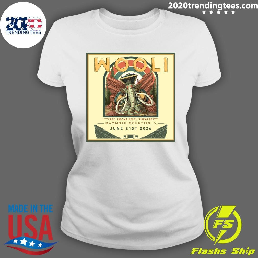 Red Rocks Co Is Transforming Into Mammoth Mountain Wooli Returns On June 21, 2026 Shirt
