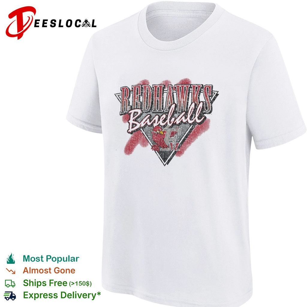 Redhawks Baseball FM Logo Mascot Sport Team shirt