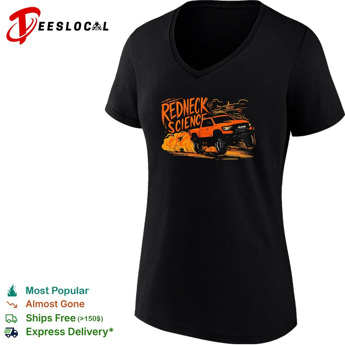 Redneck Science RAM TRX Truck Off Road Dirt Racing shirt