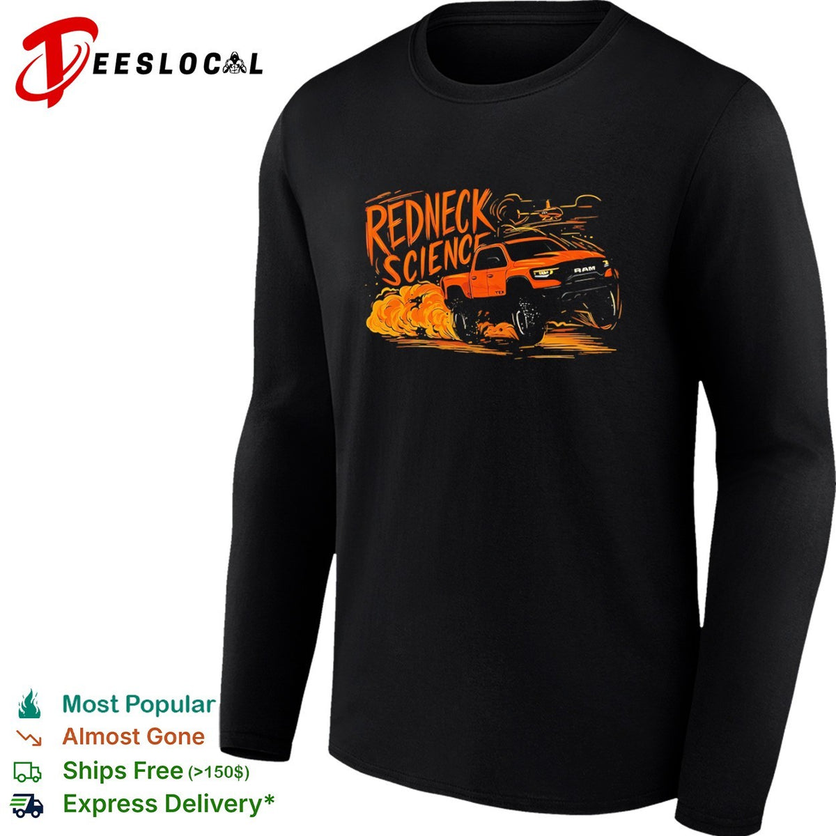 Redneck Science RAM TRX Truck Off Road Dirt Racing shirt