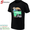 Redneck Science Raccoon Mechanic with Wrench Dumpster Diving Tire Auto Repair shirt