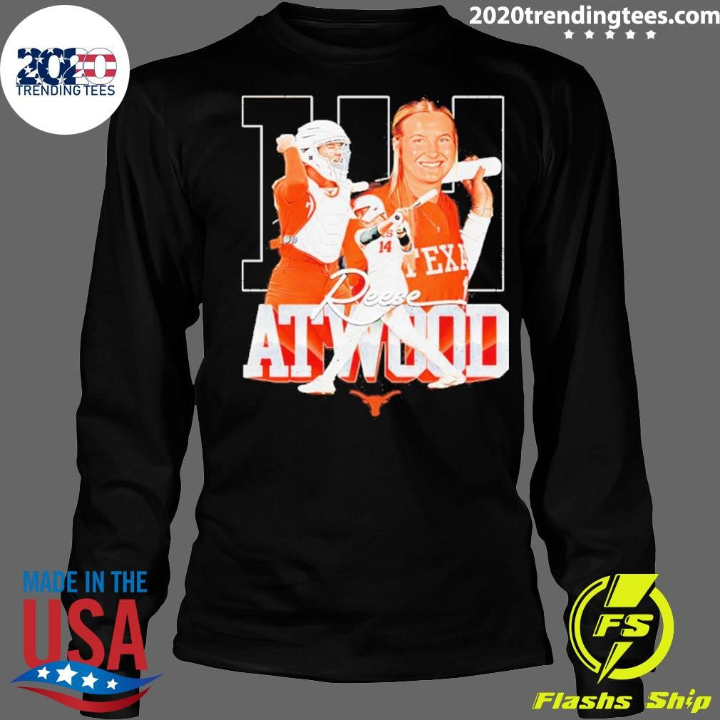 Reese Atwood 14 Texas Longhorns Graphic Shirt