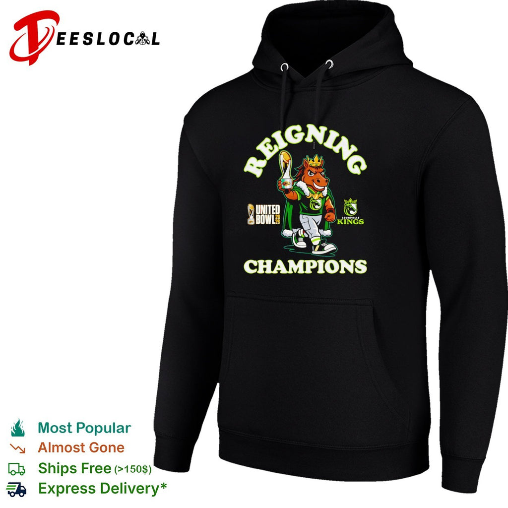 Reigning Champions Louisville Kings United Bowl 2026 UFL Mascot Football Victory shirt