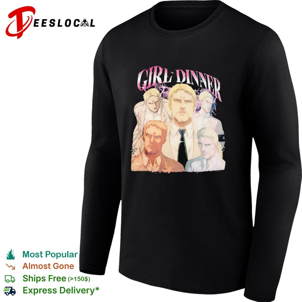Reiner Braun Attack on Titan Girl Dinner shirt