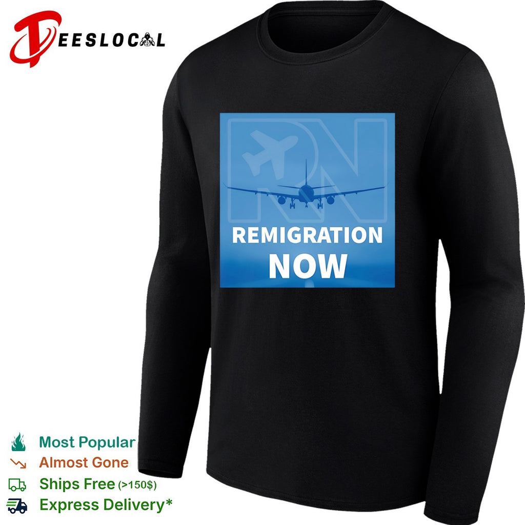 Remigration Now Airplane Travel Shirt