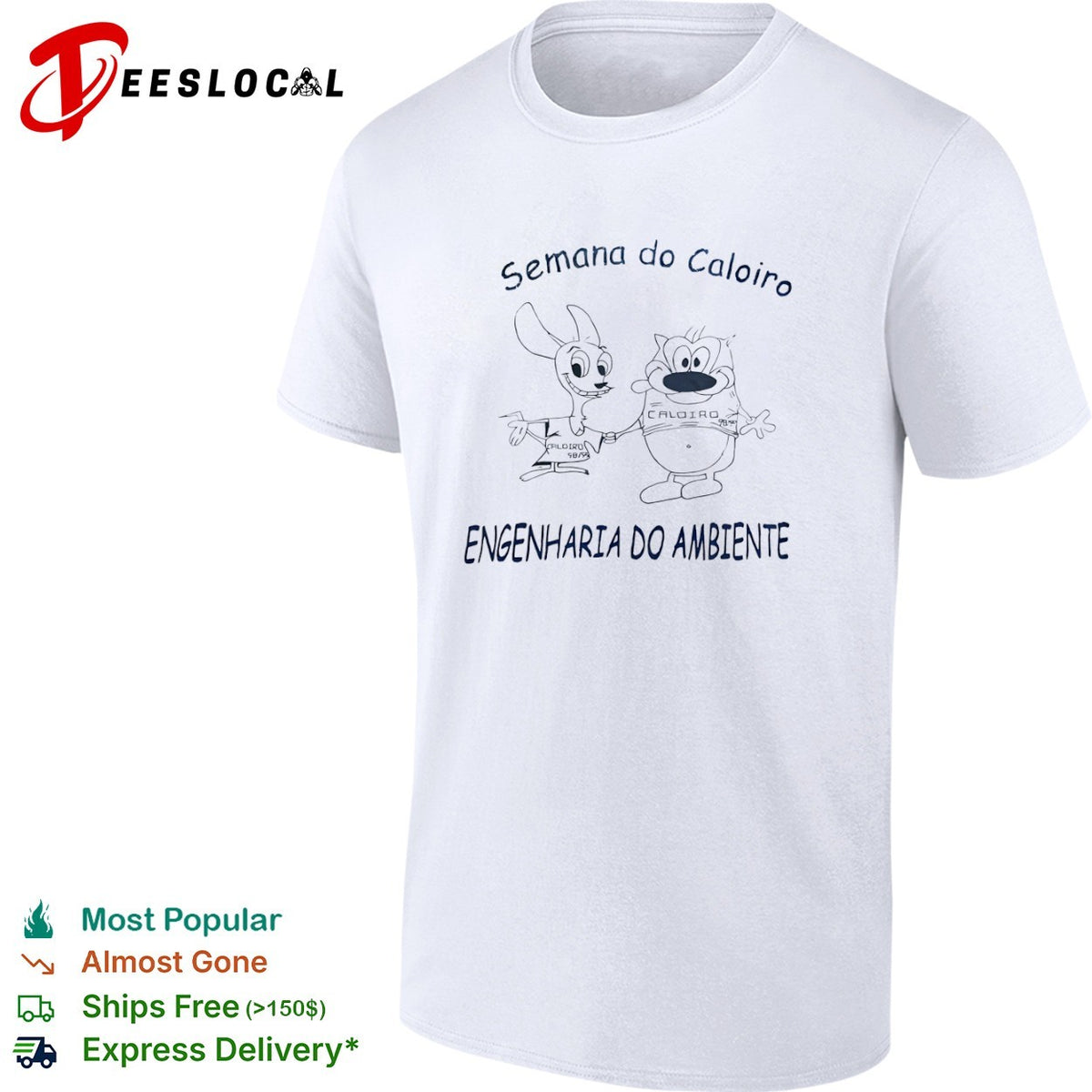 Ren and Stimpy Semana do Caloiro 98 99 Engenharia do Ambiente shirt