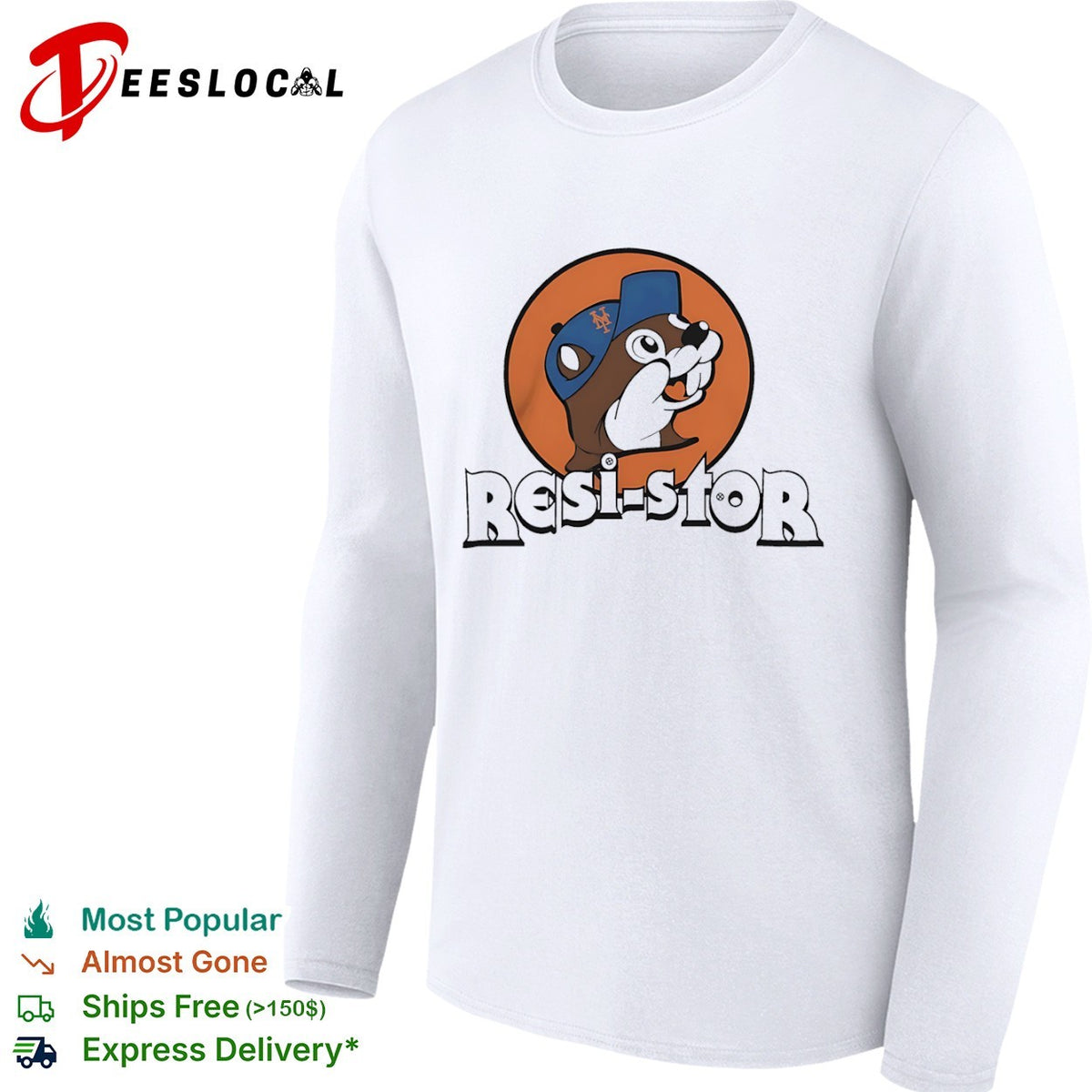 Resi-stor Buc-ee New York Mets shirt