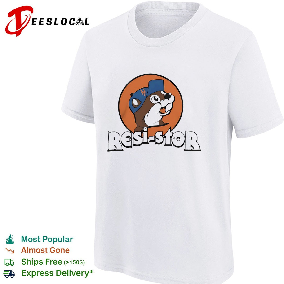 Resi-stor Buc-ee New York Mets shirt