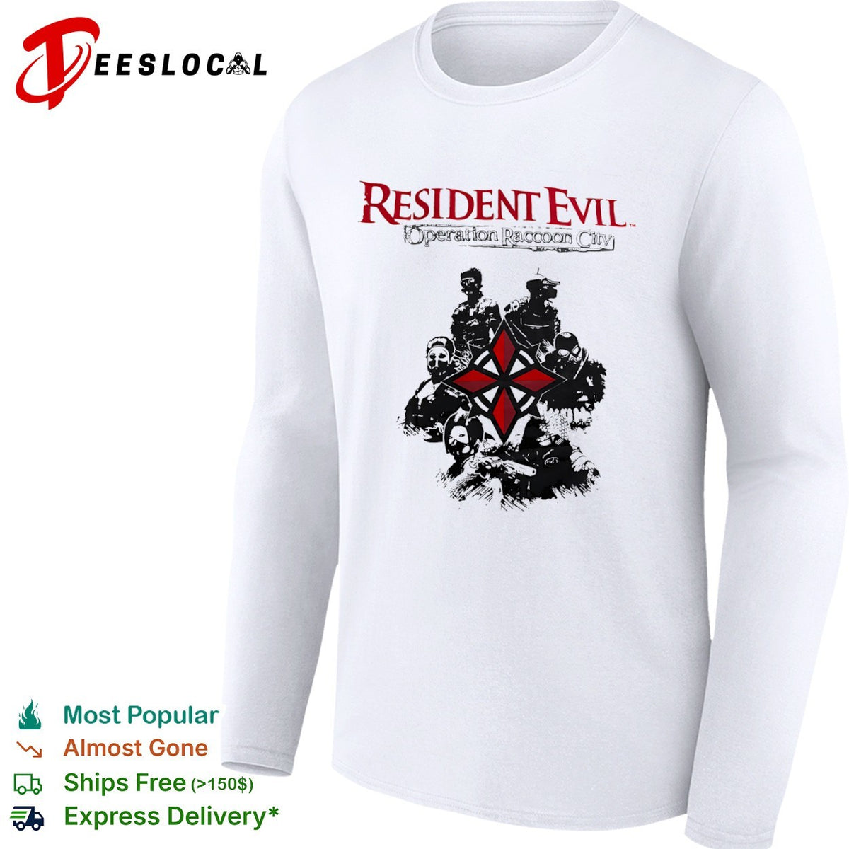 Resident Evil Operation Raccoon City Umbrella Corporation Wolfpack Squad shirt