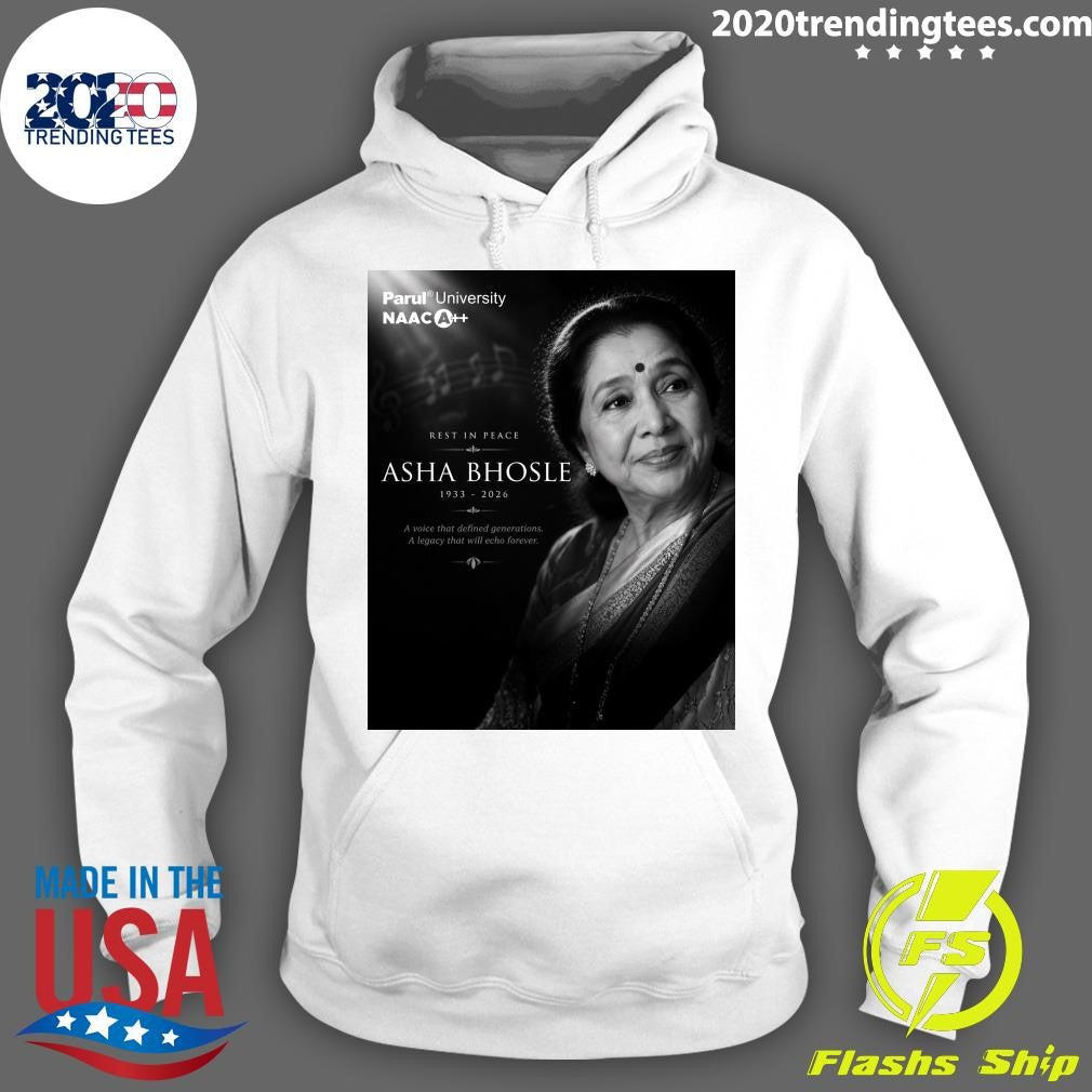 Rest In Peace Asha Bhosle 1933-2026 A Voice That Defined Generations A Legacy That Will Echo Forever Shirt