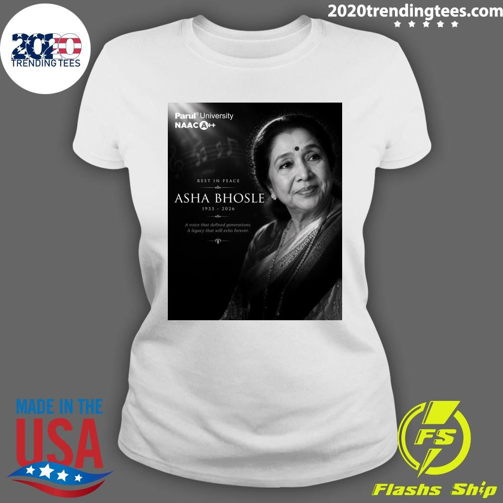 Rest In Peace Asha Bhosle 1933-2026 A Voice That Defined Generations A Legacy That Will Echo Forever Shirt