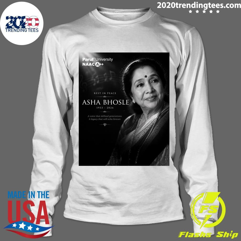 Rest In Peace Asha Bhosle 1933-2026 A Voice That Defined Generations A Legacy That Will Echo Forever Shirt