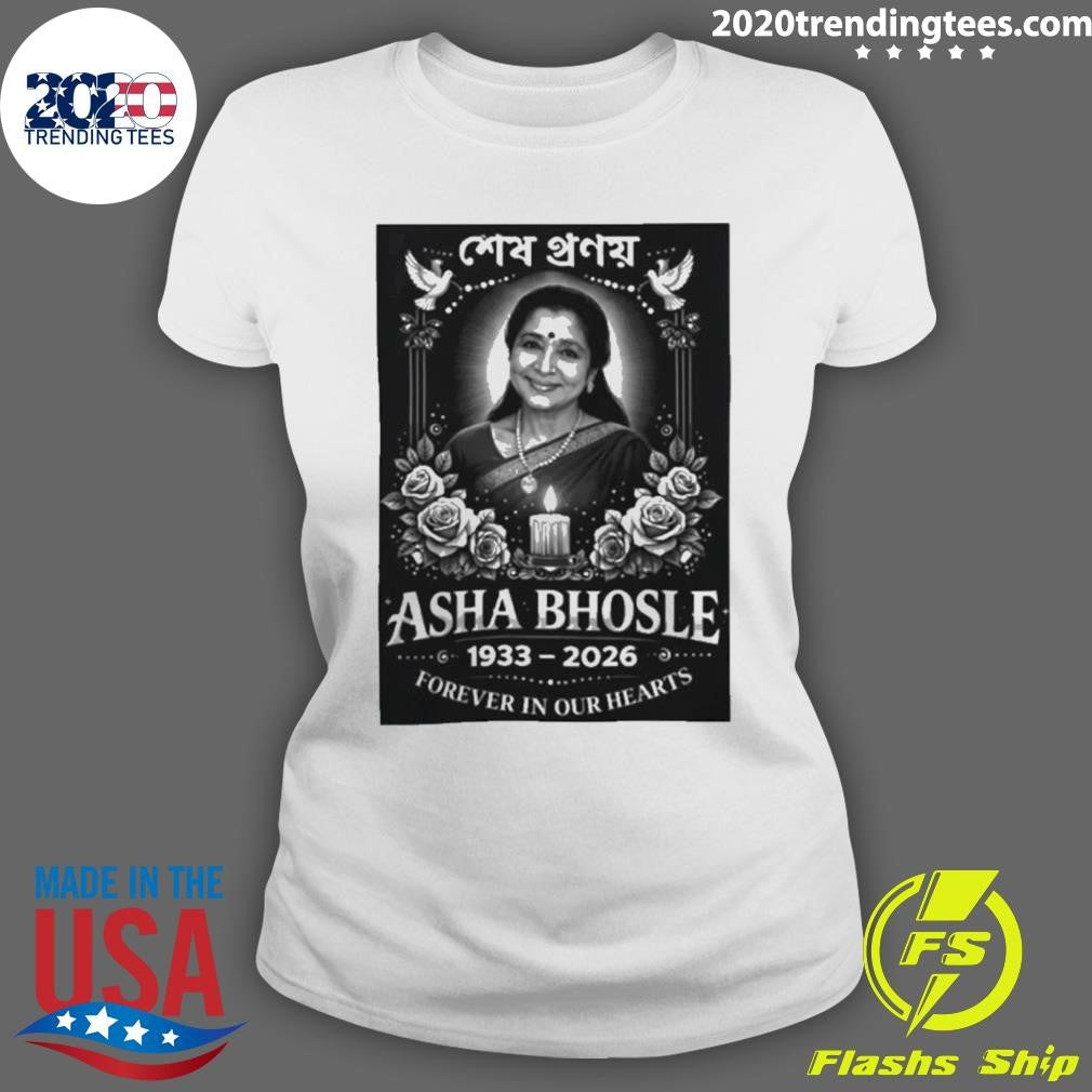 Rest In Peace Asha Bhosle Forever In Our Hearts 1933-2026 Shirt