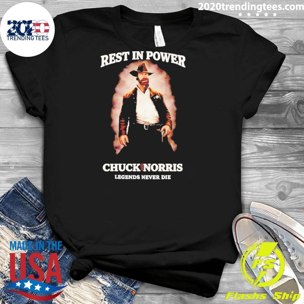 Rest In Power Chuck Norris 1940 2026 Legends Never Die Shirt
