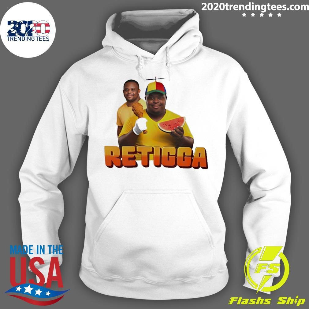 Retigga Fried Chicken And Watermelon Funny Shirt