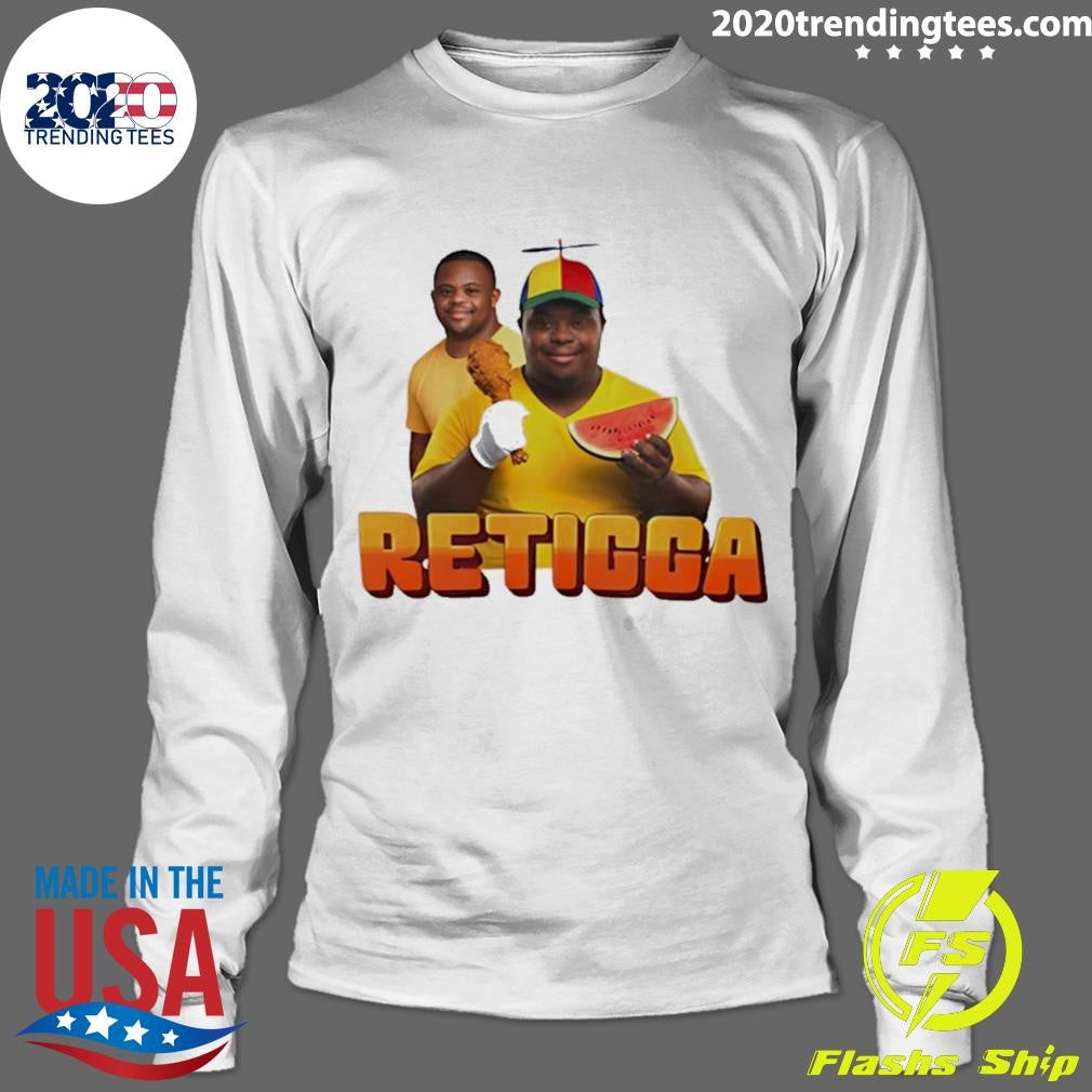 Retigga Fried Chicken And Watermelon Funny Shirt