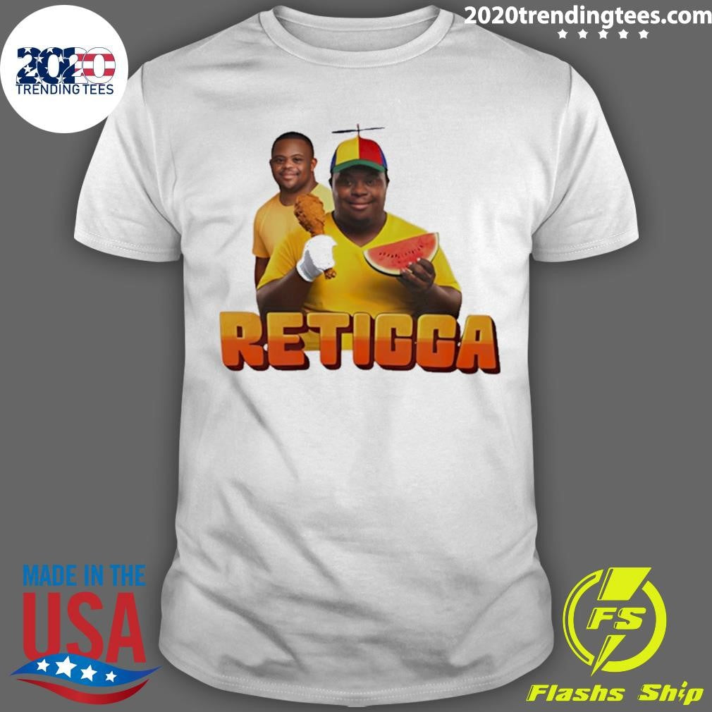 Retigga Fried Chicken And Watermelon Funny Shirt