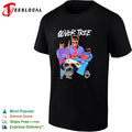 Retro ATV quad bike two riders funky outfit vintage photo art shirt