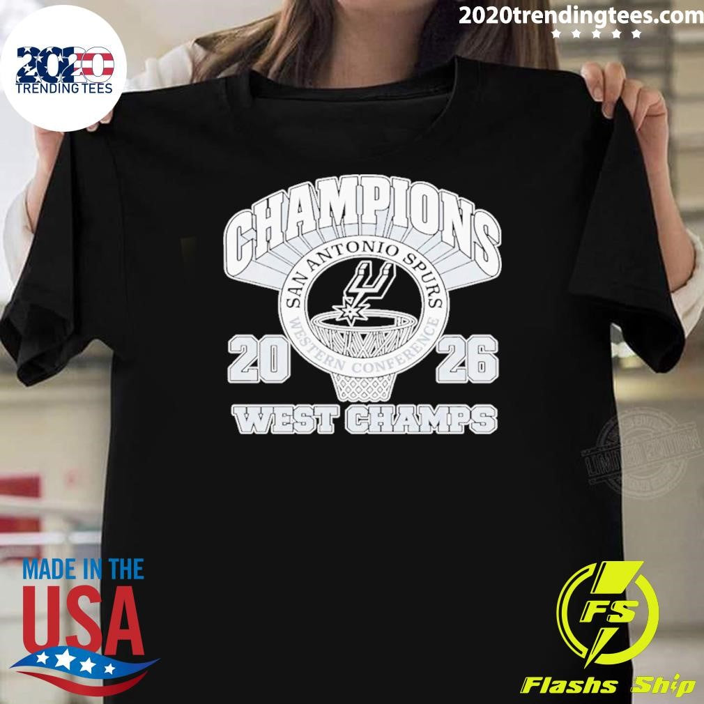 Retro San Antonio Basketball 2026 Spurs West Champs Shirt