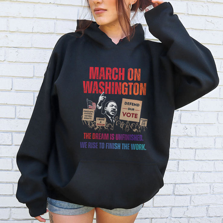Rev. Al Sharpton March On Washington 2026 The Dream Is Unfinished Defend The Vote People Power Shirt