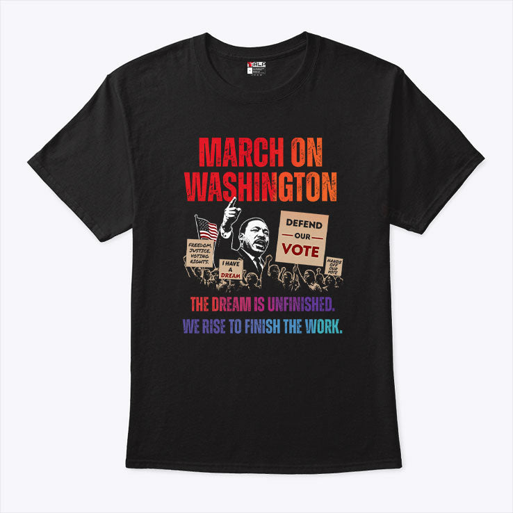 Rev. Al Sharpton March On Washington 2026 The Dream Is Unfinished Defend The Vote People Power Shirt