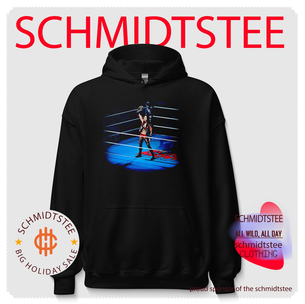 Rhea Ripley holding championship belt illustration shirt