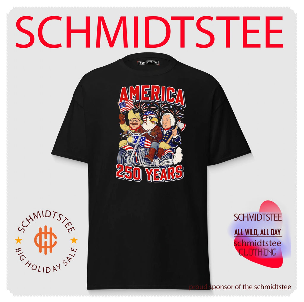 Ride Free or Die America 250 years cartoon shirt