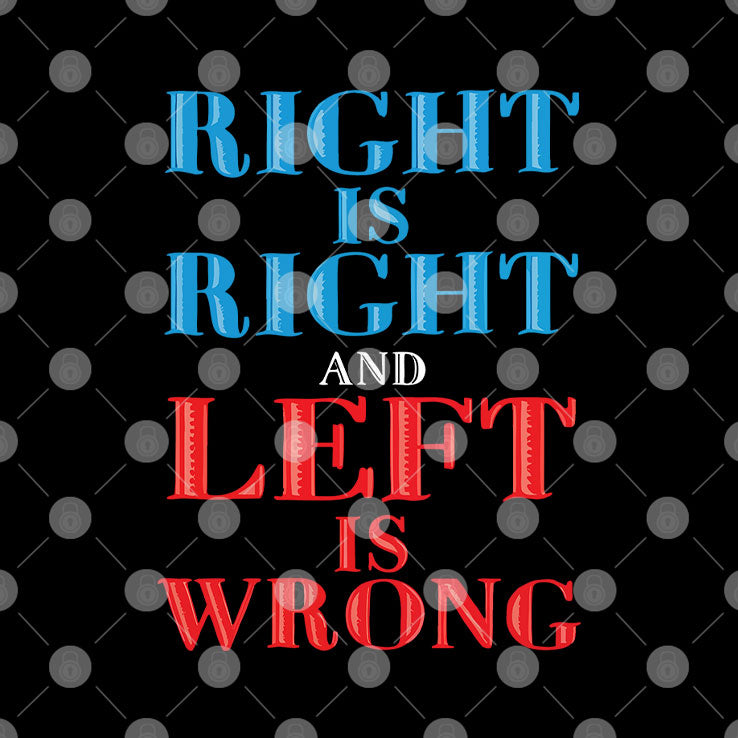 Right Is Right And Left Is Wrong T Shirt