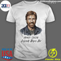 Rip Chuck Norris Legends Never Die 1940 2026 Shirt