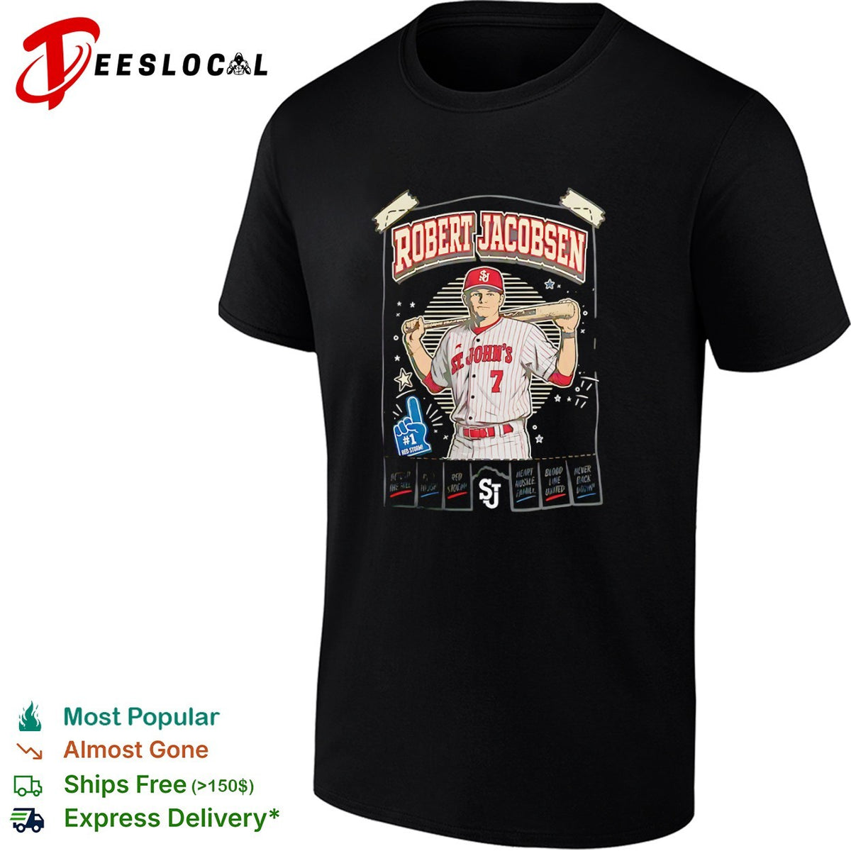 Robert Jacobsen St Johns Red Storm Defend the Hill Play Tough Heart Hustle shirt