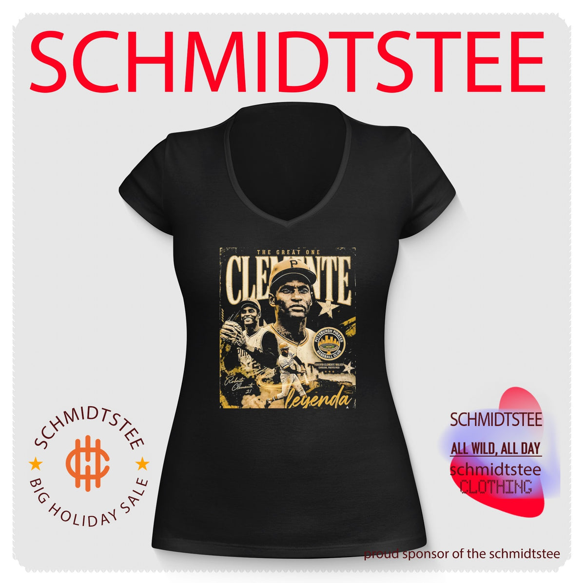 Roberto Clemente the great one Leyenda vintage shirt