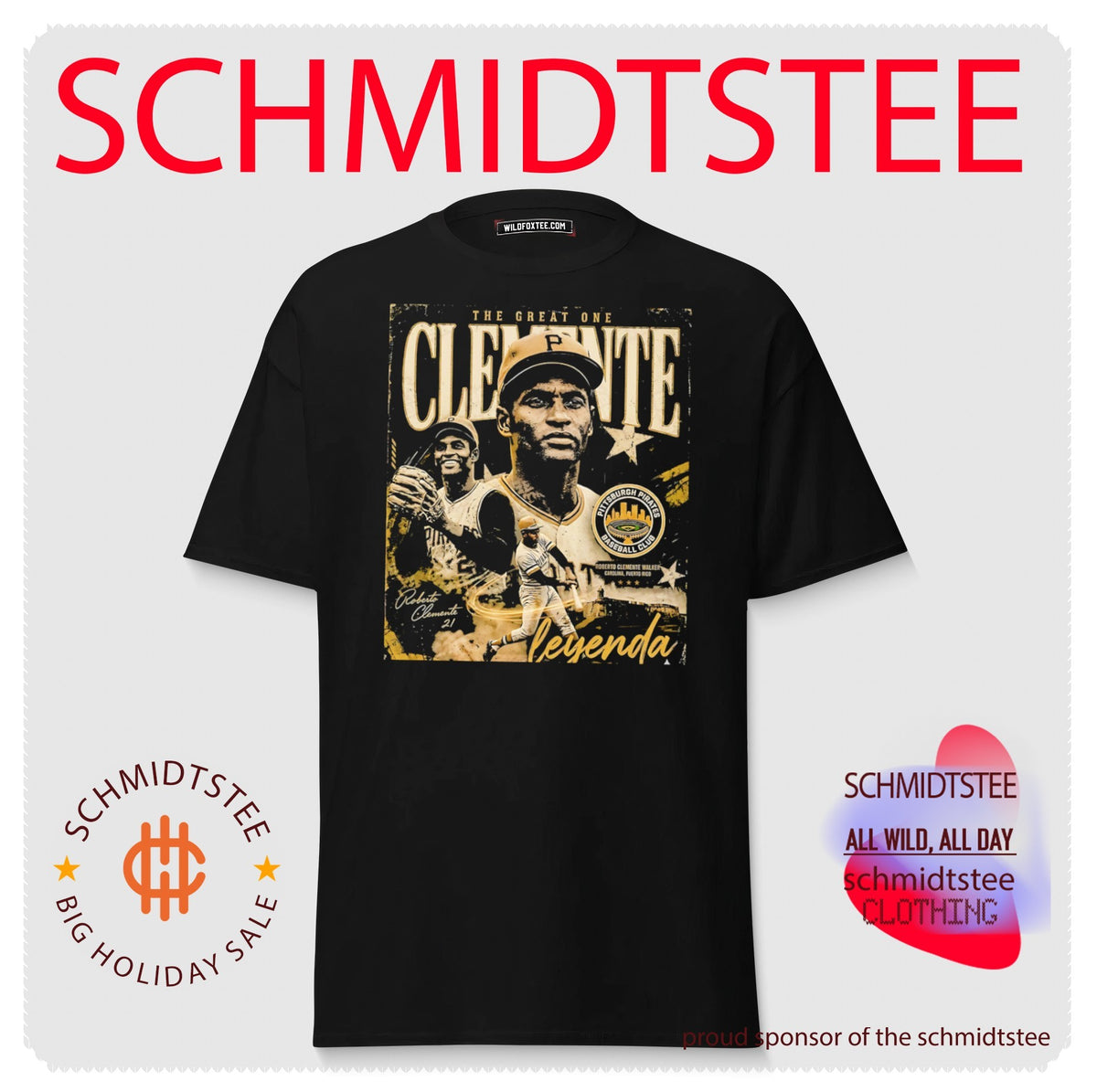 Roberto Clemente the great one Leyenda vintage shirt