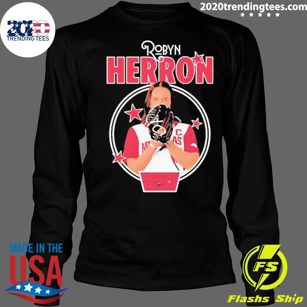 Robyn Herron Portrait Arkansas Razorbacks Softball Shirt