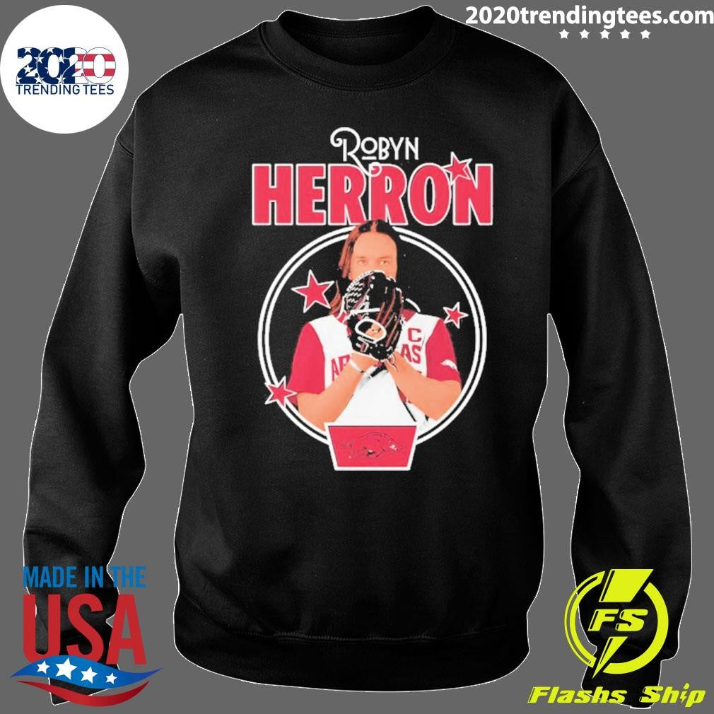 Robyn Herron Portrait Arkansas Razorbacks Softball Shirt