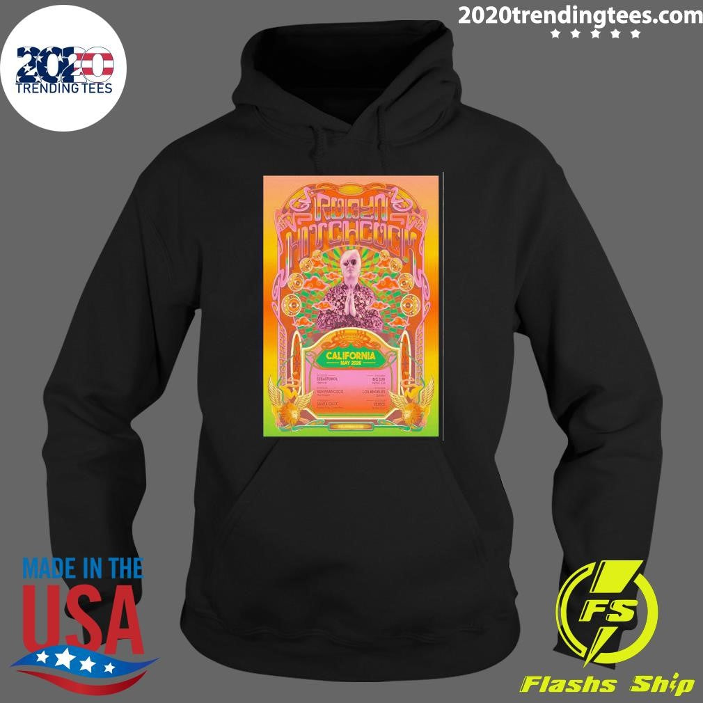 Robyn Hitchcock California May 2026 Shows Shirt