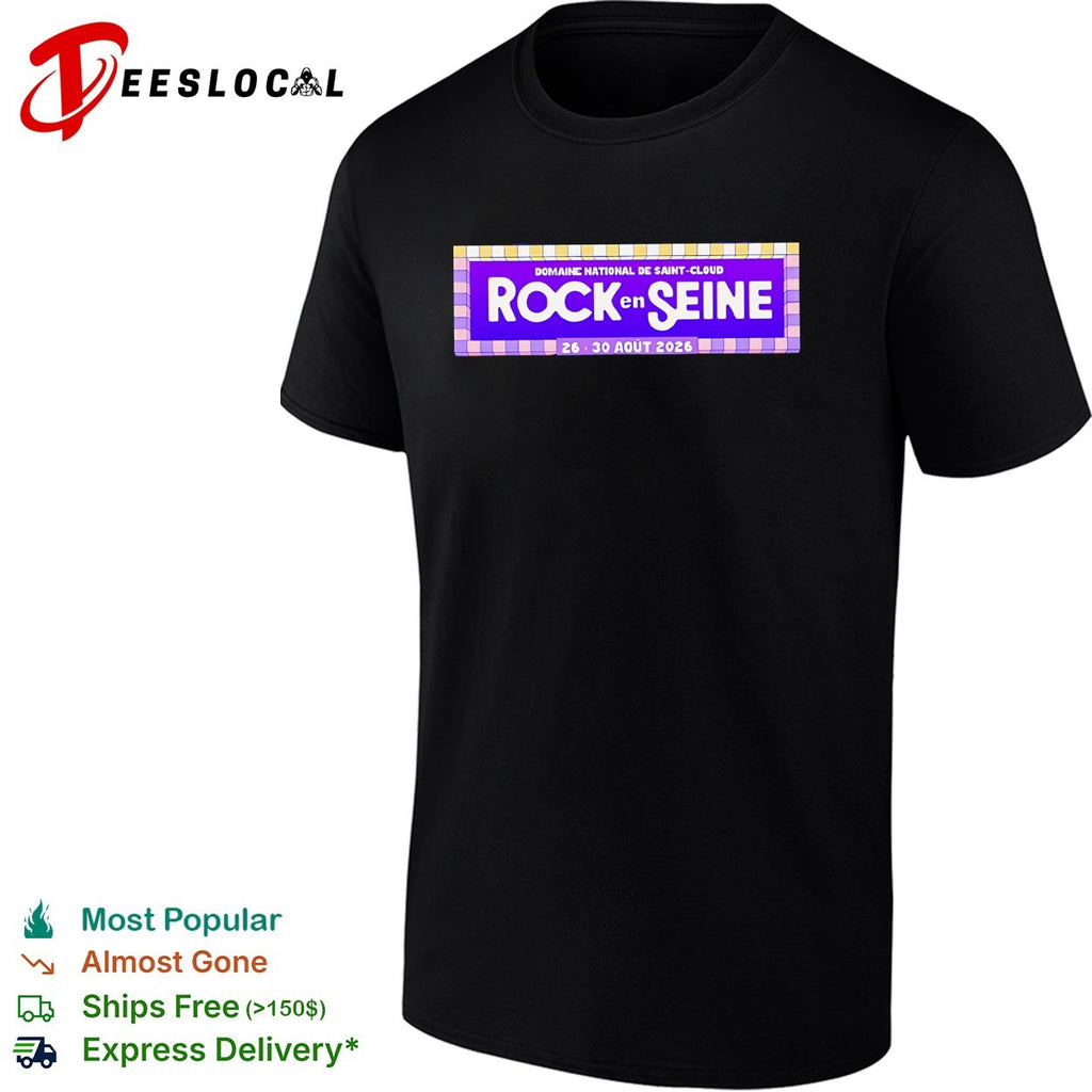 Rock En Seine 2026 Festival Lineup At Domaine National De Saint Cloud From 26 To 39 August 2026 logo shirt