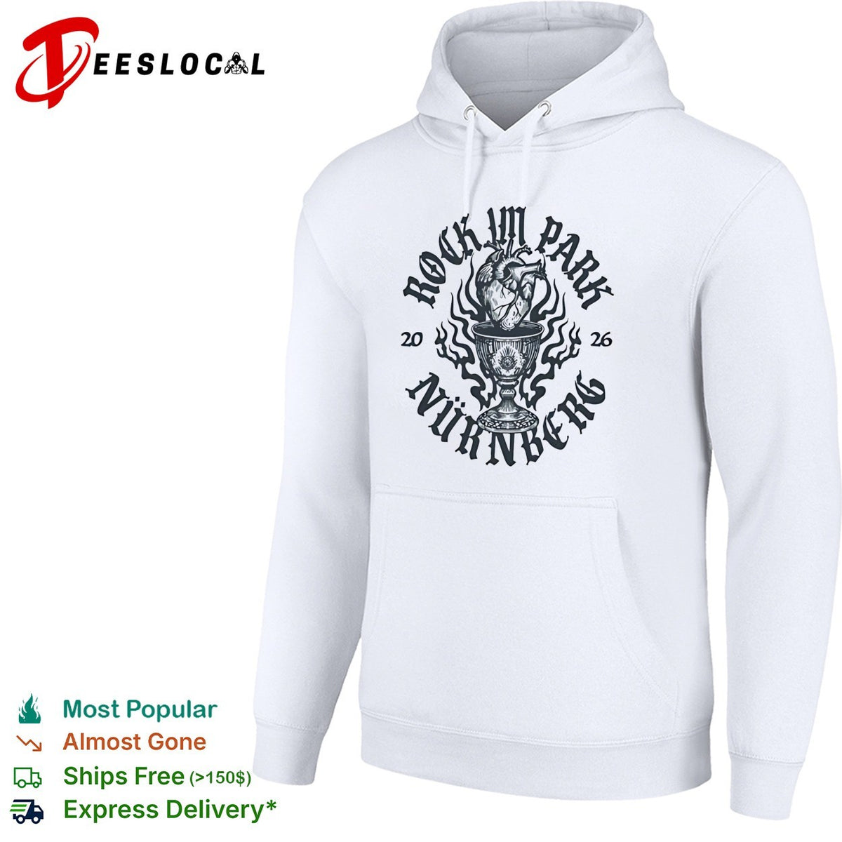 Rock I’m Park Nurnberg 2026 gothic heart chalice dark art shirt
