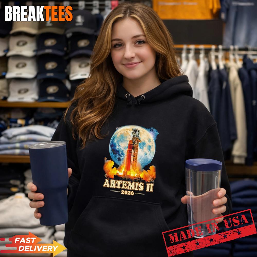 Rocket Artemis II Mission 2026 graphic Shirt