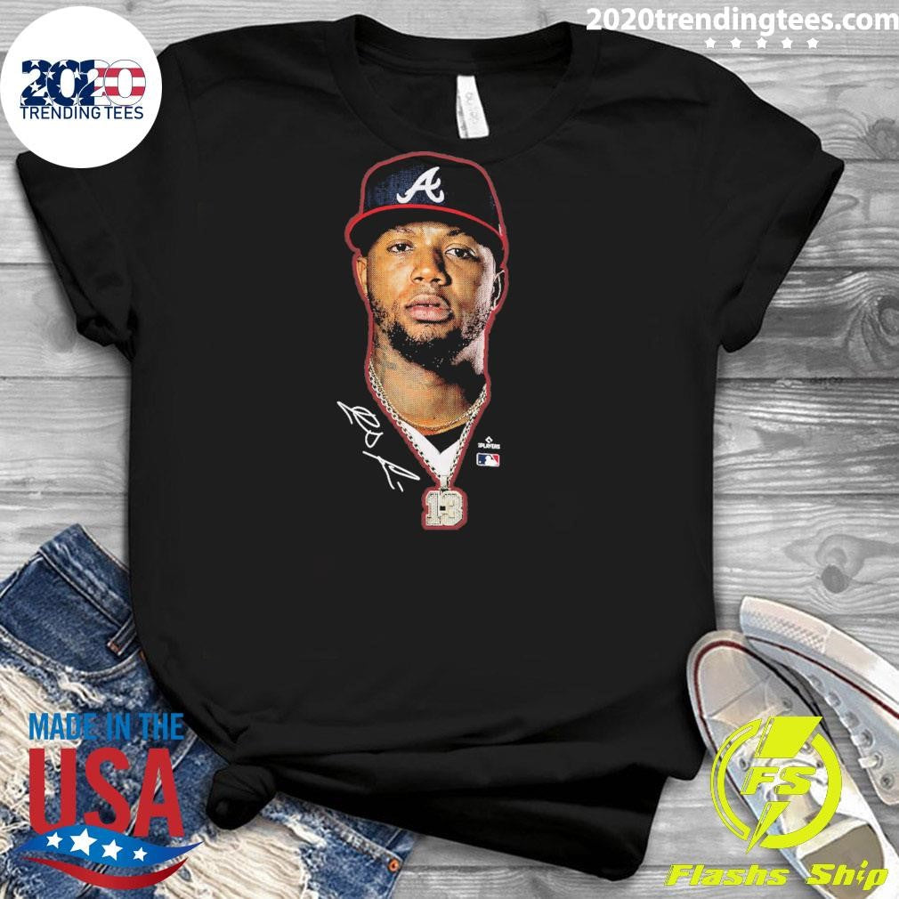 Ronald Acuña Jr. Atlanta Braves Outerstuff Youth Headliner Signature Shirt