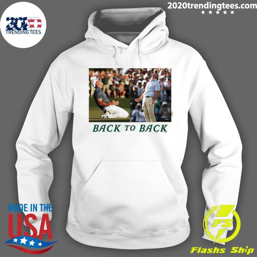 Rory Mcilroy Golf The Masters Back To Back Celebration Photo Shirt