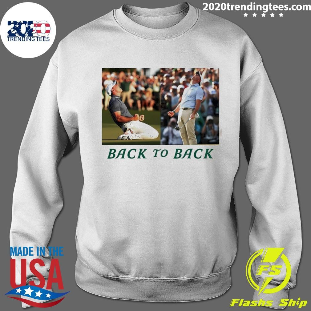 Rory Mcilroy Golf The Masters Back To Back Celebration Photo Shirt