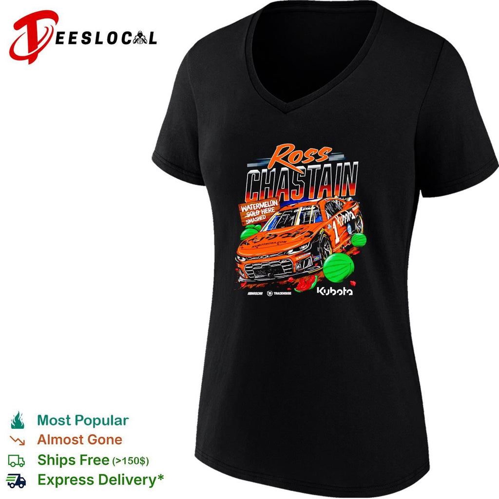 Ross Chastain Kubota watermelon sold here smashed NASCAR shirt