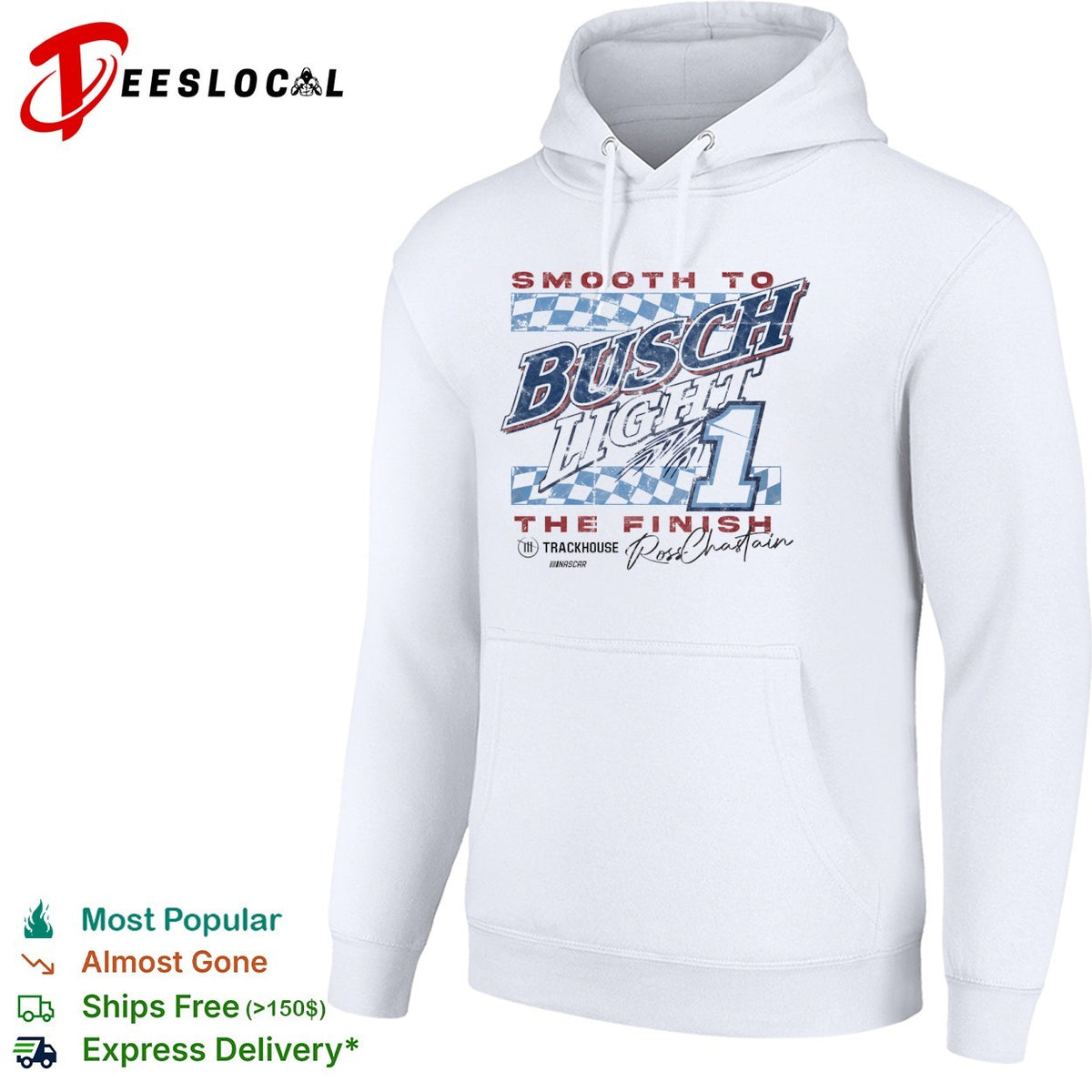 Ross Chastain Trackhouse NASCAR Smooth to Busch Light the Finish 1 shirt