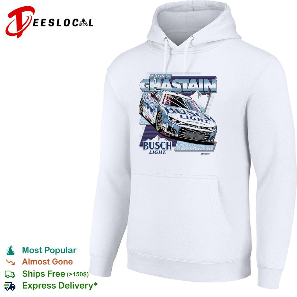 Ross Chastain Trackhouse Racing NASCAR Busch Light Chevrolet Camaro Race Car shirt