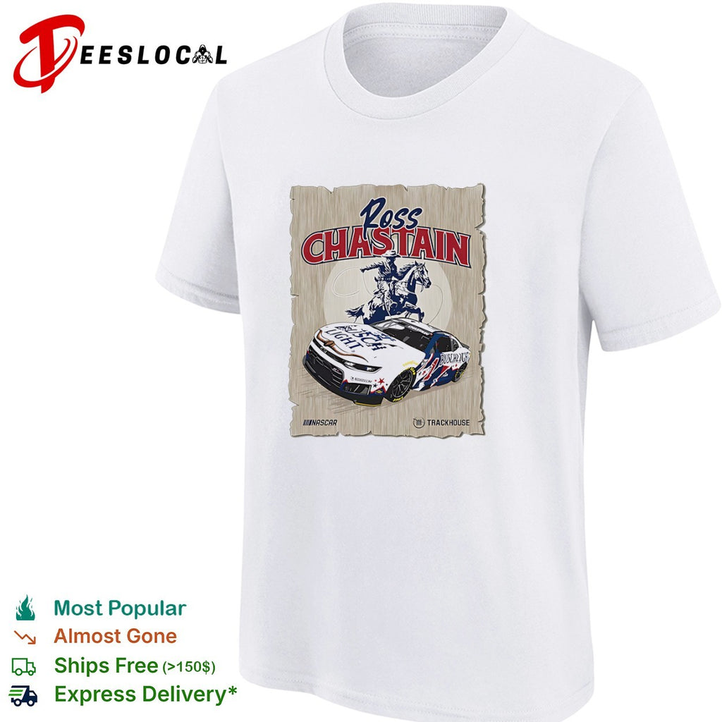 Ross Chastain Trackhouse Racing NASCAR Busch Light Western Rodeo Cowboy shirt