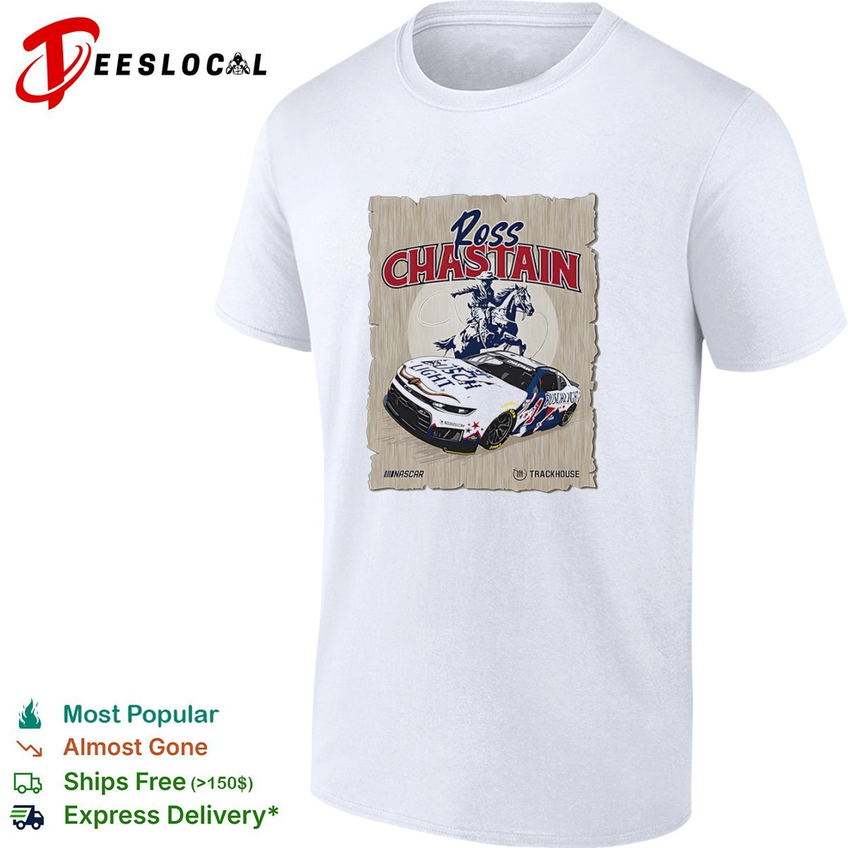 Ross Chastain Trackhouse Racing NASCAR Busch Light Western Rodeo Cowboy shirt