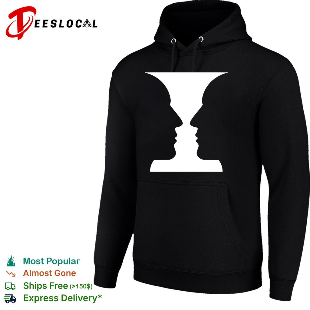 Rubin Vase Optical Illusion Cognitive Psychology Silhouette Art shirt