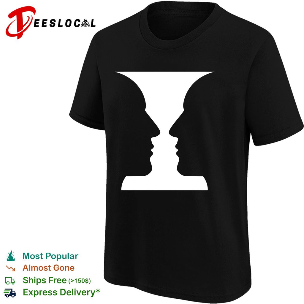 Rubin Vase Optical Illusion Cognitive Psychology Silhouette Art shirt