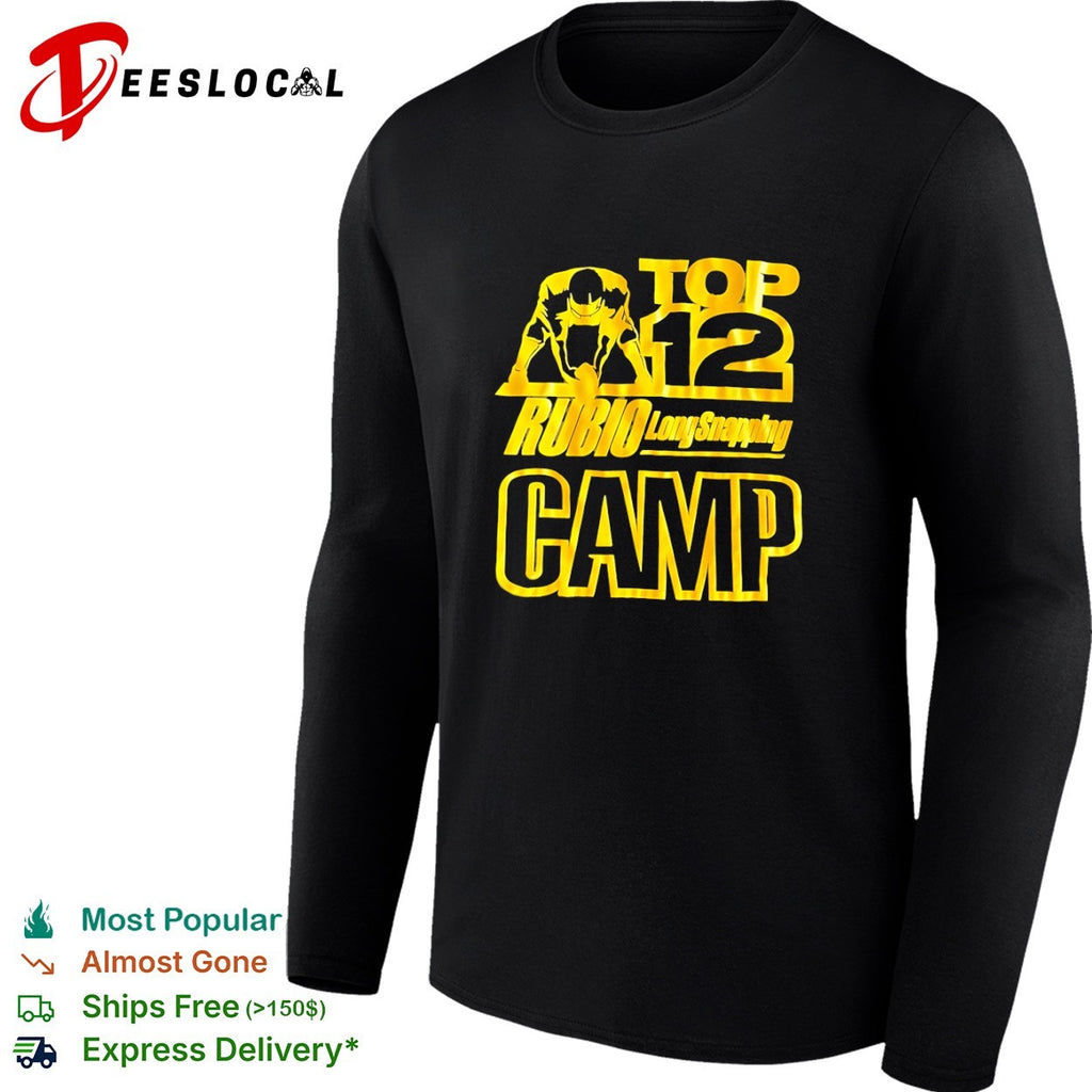 Rubio Long Snapping Top 12 Camp shirt