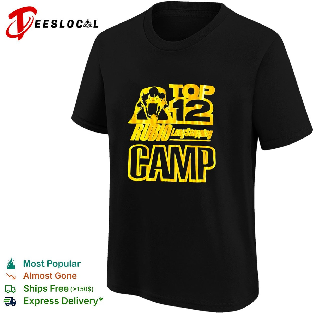 Rubio Long Snapping Top 12 Camp shirt
